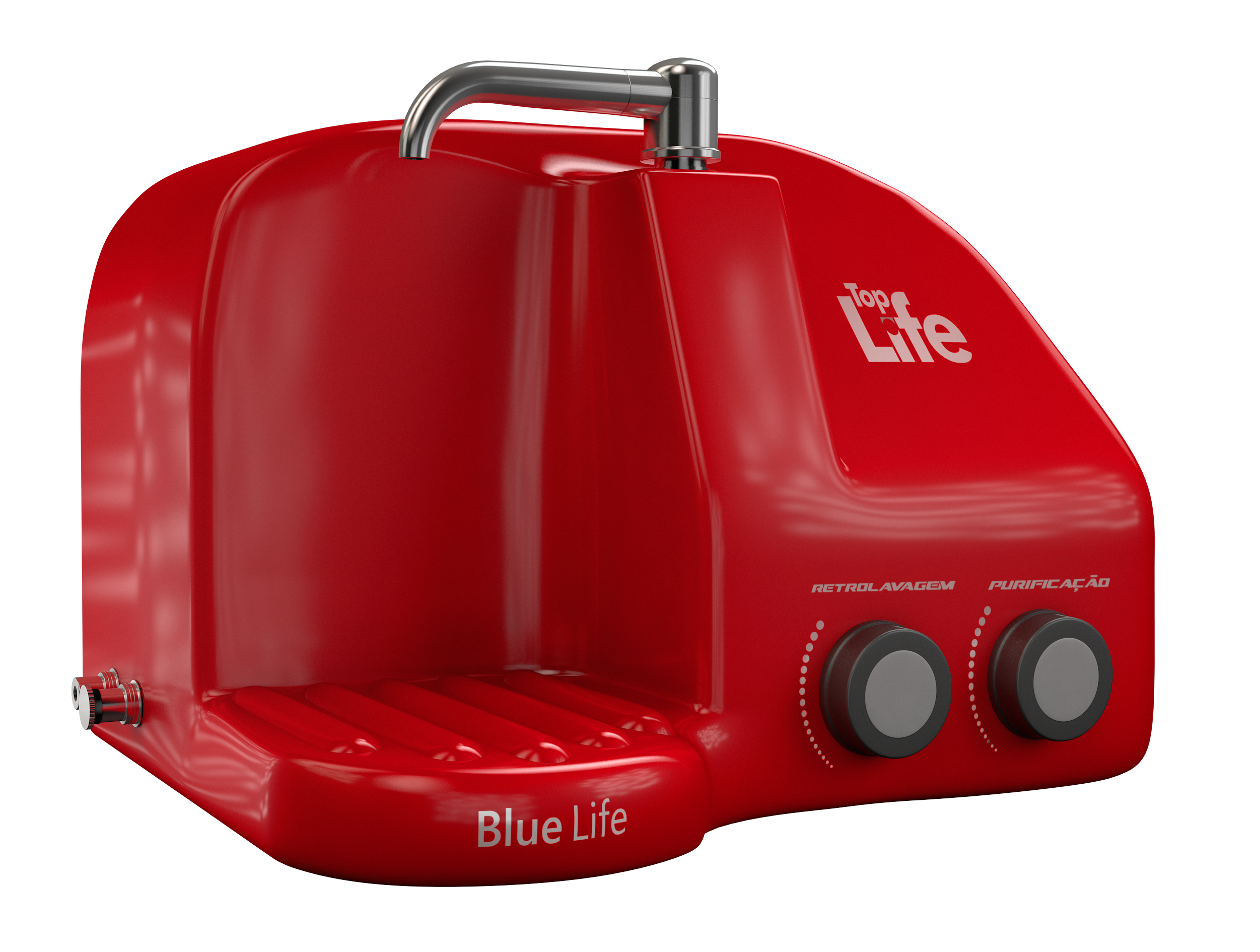 Purificador natural Blue Life vermelho