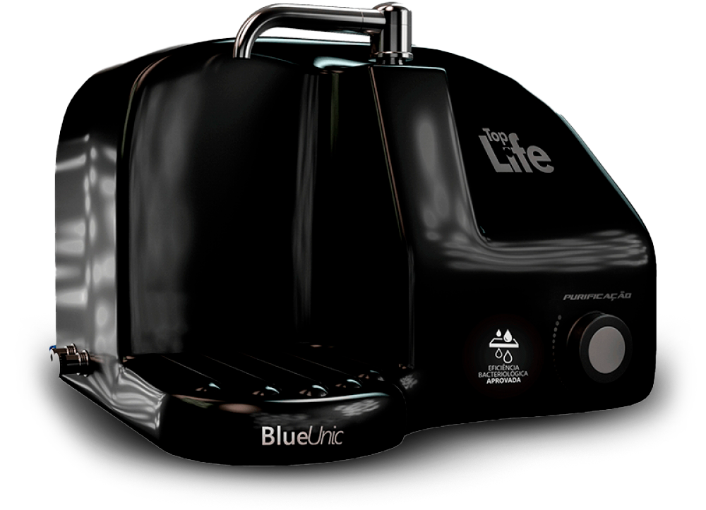 Purificador natural Blue Unic preto