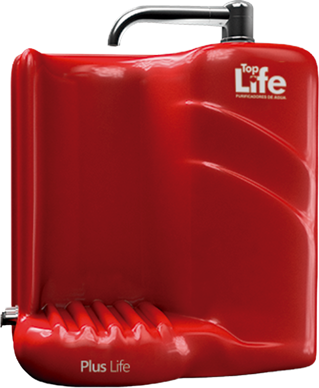 Purificador natural Plus Life vermelho