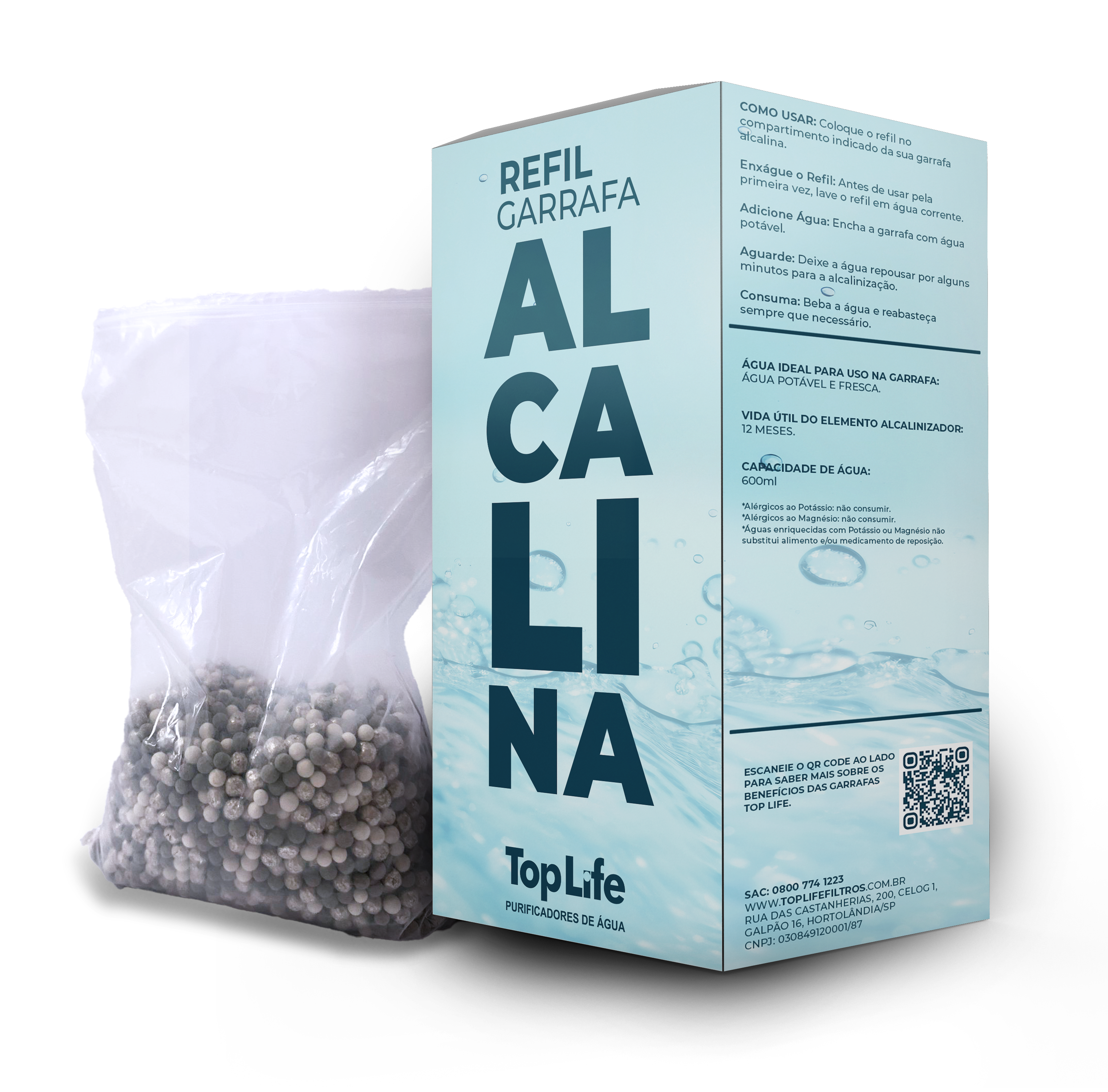 Refil para Garrafa Alcalina